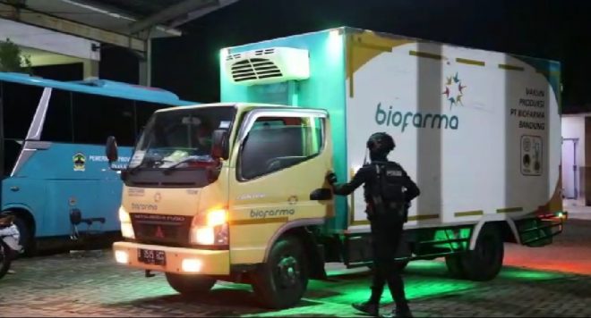 62.560 Vaksin Covid 19 Tiba Di Semarang,  Polri Siap Jamin Keamanan hingga Pendistribusiannya