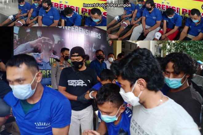Lima Orang Komplotan Perampok Di Jalan Krakatau Karang Tempel Semarang Timur Berhasil Ditembak