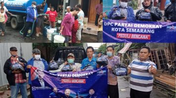 Fraksi Partai Demokrat Semarang Bantu Korban Bencana Banjir Genuk Semarang