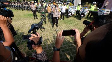 Hadapi Perayaan Idul Fitri 1442 H, Polda Jateng Gelar Apel Pasukan Operasi Ketupat Candi 2021