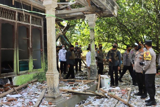Polda Jateng Gelar Kasus Ledakan Petasan Yang Tewaskan 4 Orang di Kebumen