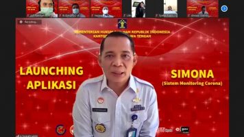 Cegah Penyebaran Virus Corona, Kanwil Kemenkumham Jawa Tengah Luncurkan Aplikasi SIMONA