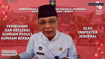 Kanwil Kumham Jateng Adakan Pembinaan Refleksi Pelaksanaan Kumham Peduli dan Berbagi