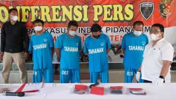 Ditreskrimum Polda Jateng Berhasil Tangkap Empat Pelaku Judi Togel Jenis SGP