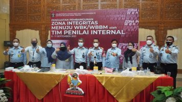 Terima Penguatan Tim Penilai Internal, Kemenkumham Jateng Presentasikan Progres Pembangunan Zona Integritas