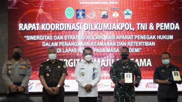 Kanwil Kumham Jateng Gelar Rakor DILKUMJAKPOL TNI dan Pemda