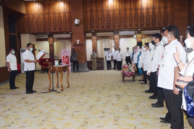 Wali Kota Semarang Hendrar Prihadi Hari ini Resmi Lantik 219 Pejabat Eselon III, Ali Muhtar Tetap Jabat Camat Genuk, Pedurungan diisi Eko Yuniarto dari Kecamatan Semarang Selatan