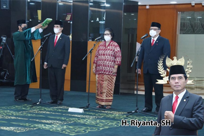 Riyanta Hari ini Resmi Dilantik Menjadi Anggota MPR RI Sisa Masa Jabatan 2019 – 2024