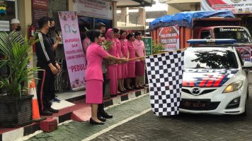 Polres Semarang Salurkan Bantuan Untuk Korban Erupsi Gunung Semeru
