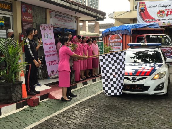 Polres Semarang Salurkan Bantuan Untuk Korban Erupsi Gunung Semeru