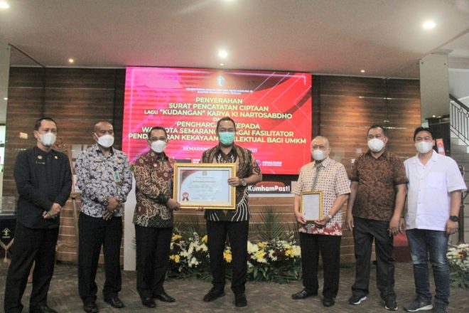 Lagu Kudangan dan 250 UMKM di Kota Semarang Tercatat Haki di Kantor Menkumham Jateng