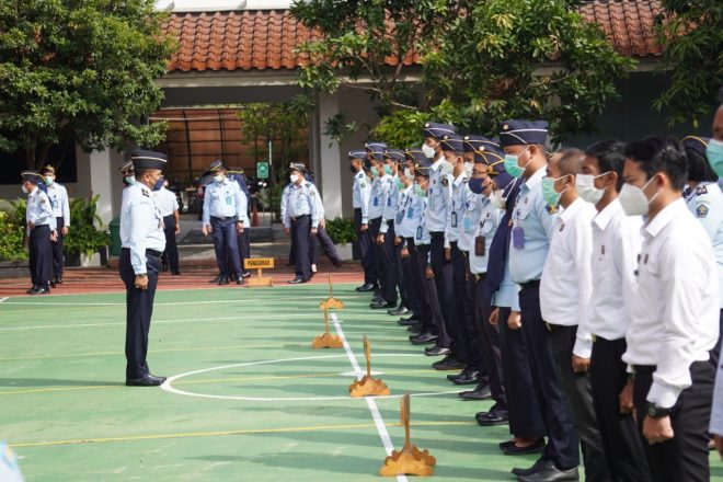 Pimpin Apel Pagi, Kakanwil Harapkan Kinerja yang Lebih Baik di Tahun 2022