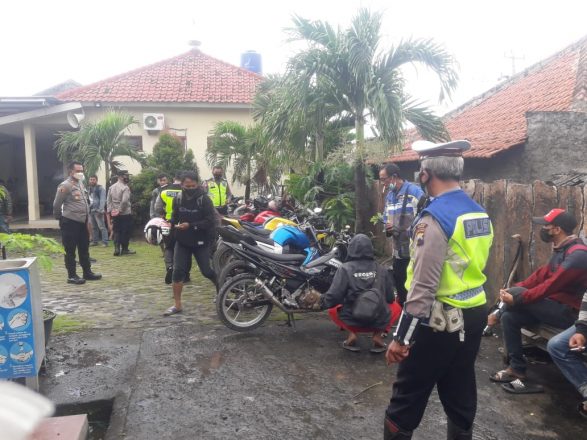 Polda Jateng Razia Knalpot Brong, Ratusan Kendaraan Dikandangkan