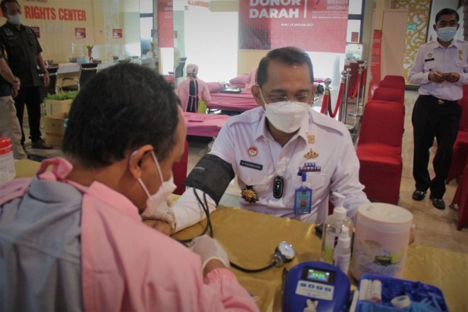 Aksi Donor Darah Warnai Peringatan Hari Besar Kemenkumham Jateng