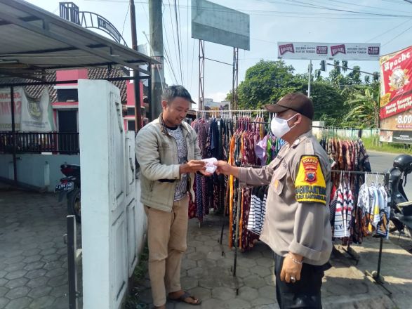 Pemalang Berstatus Level 2, Patroli PPKM dan Bagi Masker Digencarkan