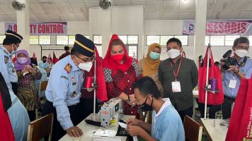 Kemenkumham Jateng Adakan Diklat 3 in 1 Berbasis Kompetensi Operator Jahit Garmen Bagi Warga Binaan