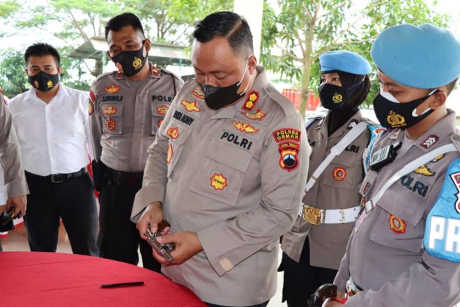 Polres Demak Gelar Pemeriksaan Senpi Dinas, Kapolres jangan sampe ada Pelanggaran