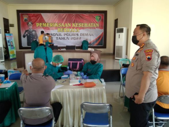 Polres Demak Gelar Pemeriksaan Kesehatan Berkala