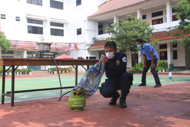 Kemenkumham Jateng Bersama Damkar Semarang Gelar Pelatihan Pemadaman Kebakaran