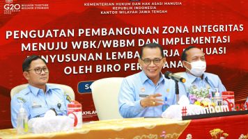 Kanwil Kemenkumham Jateng Undang Biro Perencana Sekjen Guna Penguatan WBK/WBBM