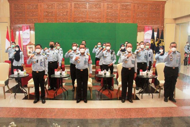 Kakanwil Kemenkumham Jateng Pimpin Penutupan Giat Evaluasi Managemen
