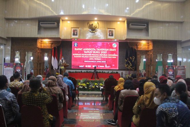 Kakanwil Kemenkumham Jateng Buka RAT KPRI Tahun buku 2021