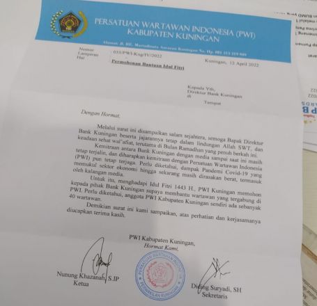 Imbauan Dewan Pers Soal Permintaan THR, Dijawab Permohonan Bantuan Idul Fitri Konstituennya