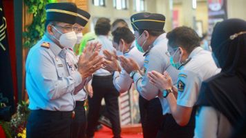 Momen Halal Bihalal Kemenkumham Jateng, Kakanwil Ajak Saling Memaafkan