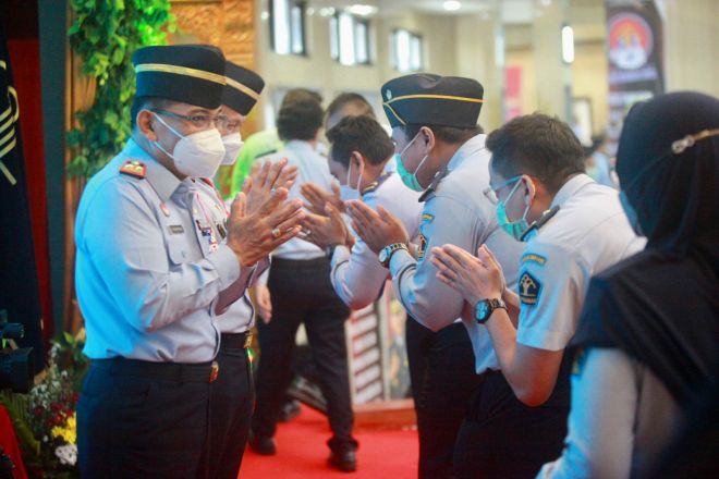 Momen Halal Bihalal Kemenkumham Jateng, Kakanwil Ajak Saling Memaafkan