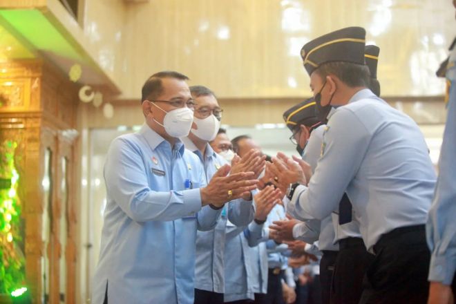 Halal Bihalal Keluarga Besar Kemenkumham Jawa Tengah dengan Penuh Khidmat