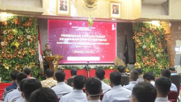 Kemenkumkam Jateng Gandeng Polda Gelar Pembinaan Satuan Tugas Keamanan dan Ketertiban Jajaran Pemasyarakatan