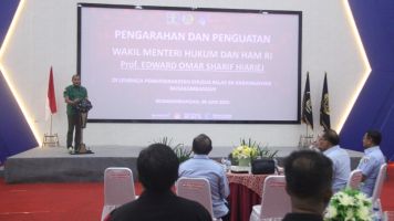 Wamenkumham RI Beri Penguatan Kepada Unit Pelaksana Teknis Se Nusakambangan