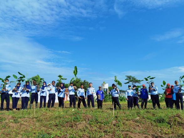Dorong Pembinaan Kemandirian Warga Binaan, Kemenkumham Jateng Tanam 1000 Bibit Pisang Cavendish di Lapas Slawi