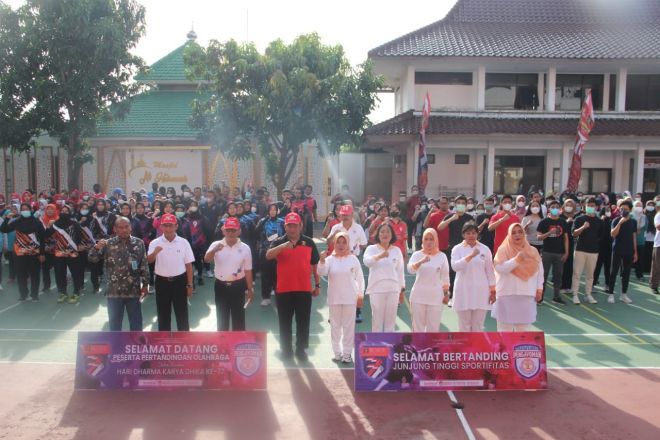 Rangkaian Pertandingan Olahraga HDKD Ke 77 Resmi Dibuka, Kakanwil Ingtakan Tetap Jaga Sportifitas