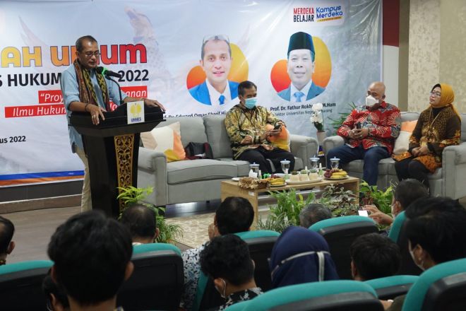Wamenkumham Sosialisasi RKUHP Pada Kuliah Umum di Universitas Negeri Semarang
