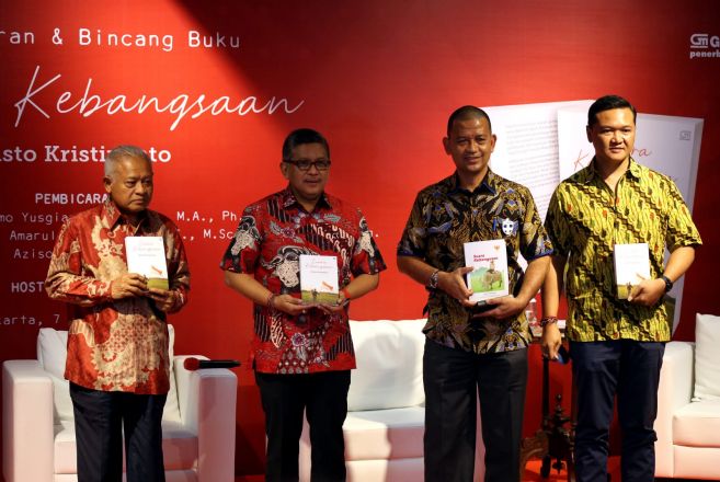 Peluncuran Buku Suara Kebangsaan Karya Hasto, Indonesia Beruntung Miliki Bung Karno