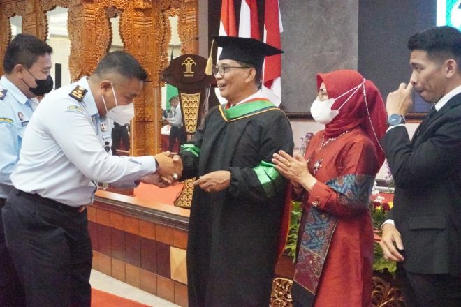 Kakanwil Kemenkum HAM Jawa Tengah A Yuspahruddin resmi menyandang gelar Doktor