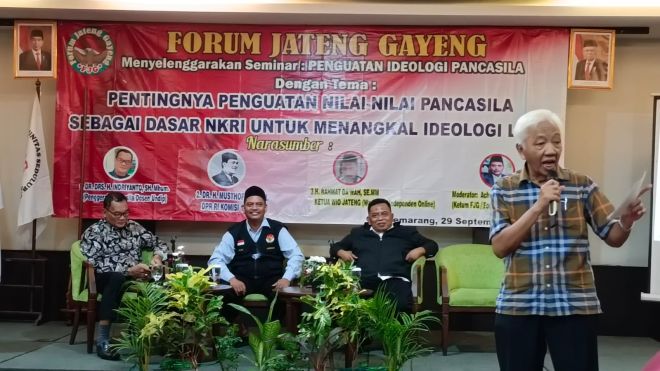 Forum Jateng Gayeng Gelar Seminar Penguatan Ideologi Pancasila