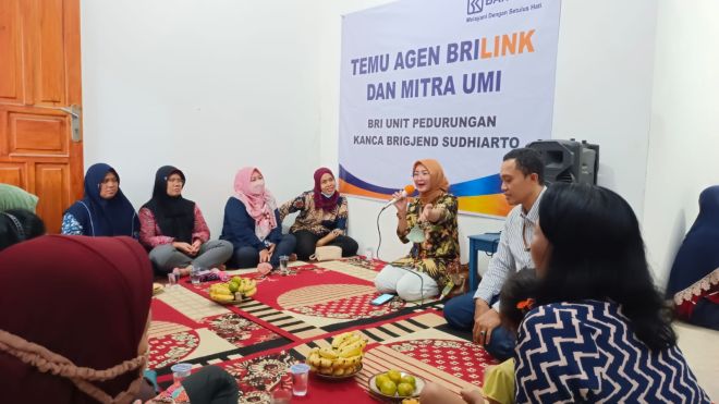 BRI Unit Pedurungan Cabang Sudhiarto Gelar Temu Agen Brilink dan Mitra Umi di Toko EKM Sumur Adem Kota Semarang