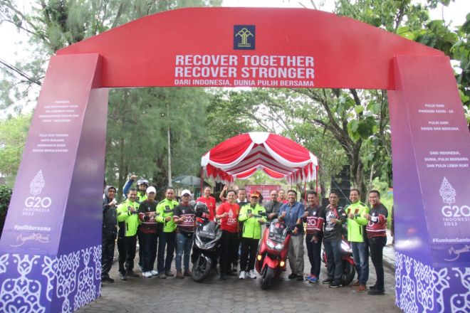 Semarak G20, Kemenkumham Jateng Gelar Touring Sepeda Motor Bersama