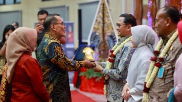 Kantor Kemenkumham RI Jawa Tengah Gelar Acara Tradisi Lepas Sambut Purnatugas