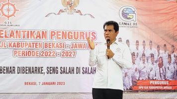 Riyanta Lantik Pengurus Gerakan Jalan Lurus Kabupaten Bekasi Periode 2022 – 2027