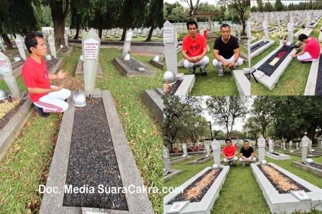 Ketua Umum GJL Riyanta Ziarah Kubur di Komplek Makam Pahlawan Kali Bata Jakarta