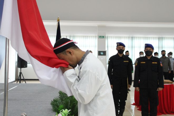 11 Warga Binaan Tindak Pidana Terorisme Lapas Karanganyar Ucap Sumpah Ikrar Kesetiaan NKRI