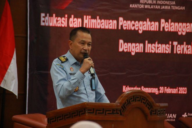 Kantor Kemenkumham Jawa Tengah beri Edukasi Terhadap pelaku pelanggaran Kekayaan Intelektual