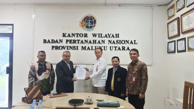 FH Program M.Kn UNISSULA Jalin Kerjasama dengan Kanwil BPN Provinsi Maluku Utara di Bidang Peningkatan SDM