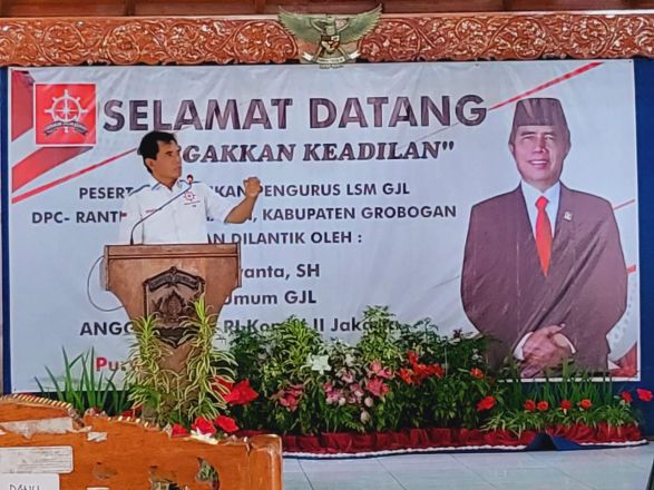 Pengurus GJL Tingkat Kabupaten dan Kecamatan Di Grobogan Dilantik dan Dikukuhkan, Kehadiran GJL Sangat Bermanfaat Untuk Orang Banyak