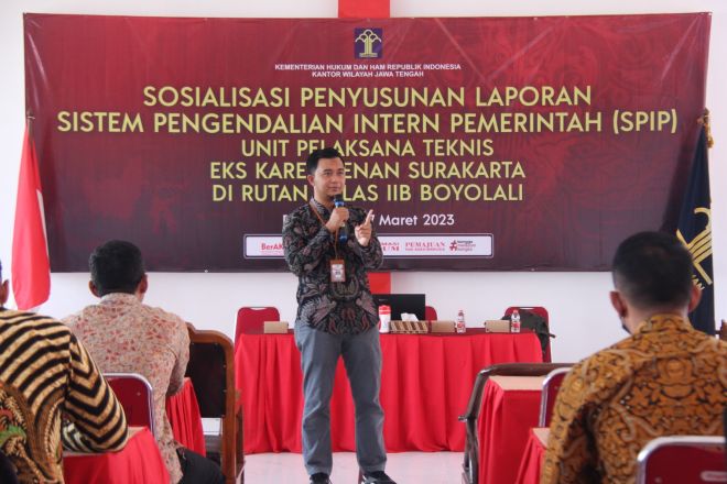 Kanwil Kemenkumham Jawa Tengah Gelar Sosialisasi Penyusunan Laporan SPIP