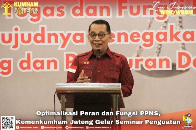 Optimalisasi Peran dan Fungsi PPNS, Kemenkumham Jateng Gelar Seminar Penguatan
