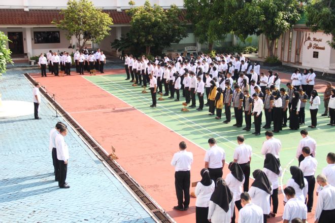 Kanwil Kemenkumham Jawa Tengah Gelar Acara Halal Bihalal dan Apel